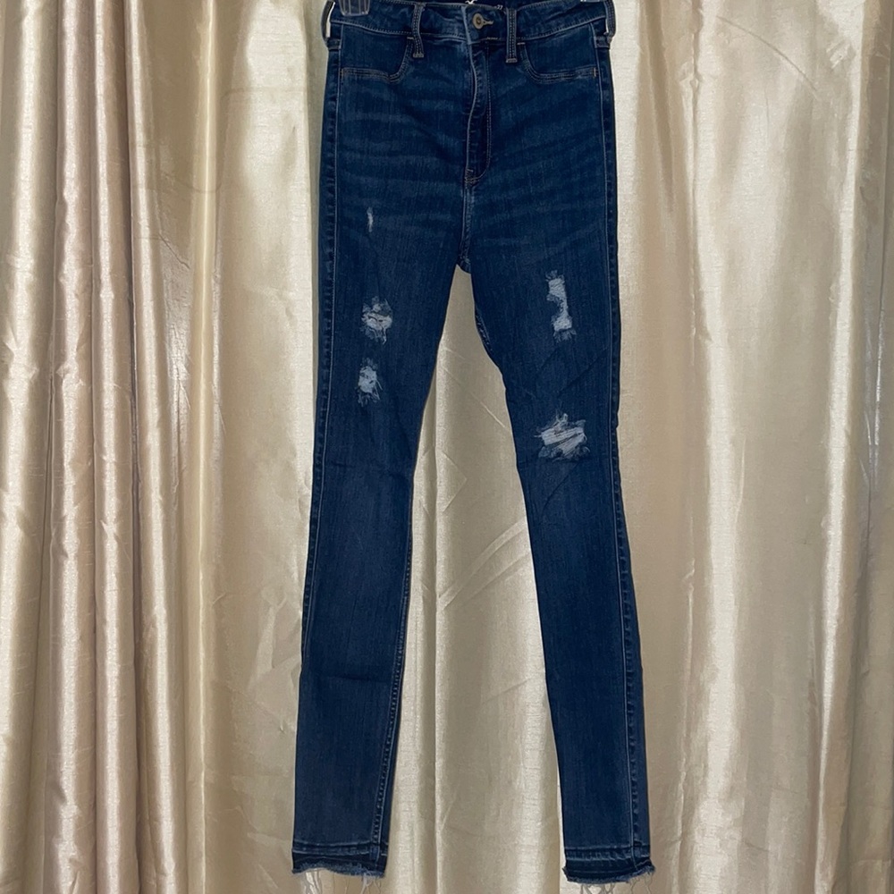 Great condition ultra high-rise jean leggings!